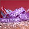 Order  Cake Ribbons - Happy Birthday Lilac